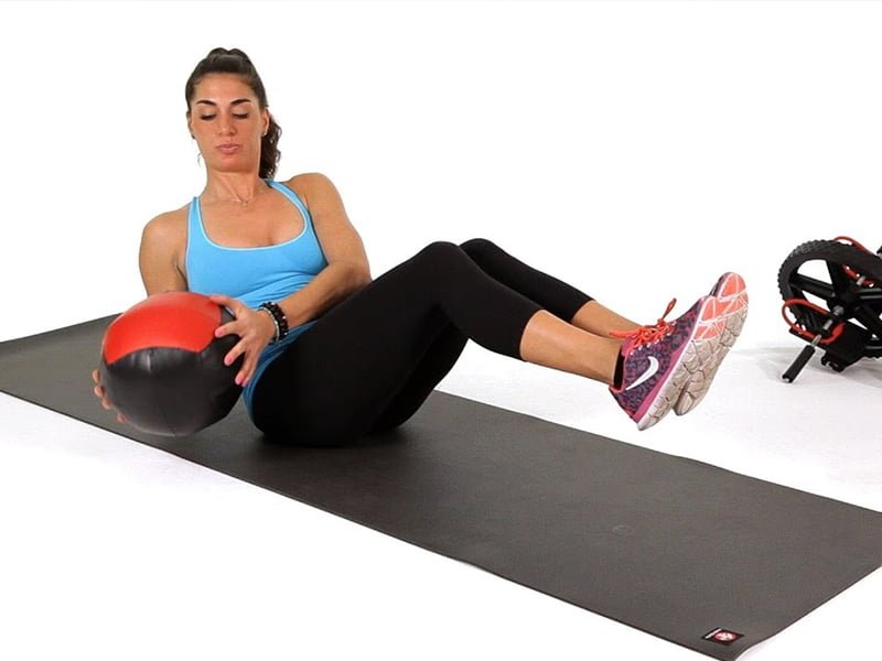 Bài tập xoay người với bóng hay tạ