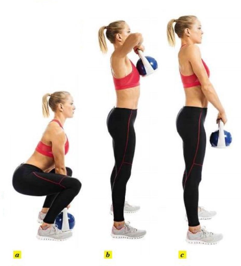 Tư thế Kettlebell Sumo High Pull đúng kỹ thuật - Tập cầu vai