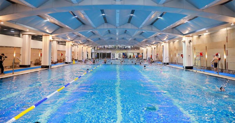 Bể bơi trong nhà cho bé tại Hà Nội Hapulico