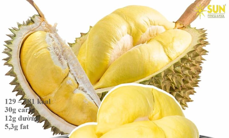 Sầu riêng đứng đầu trong số các loại trái cây giúp tăng cân