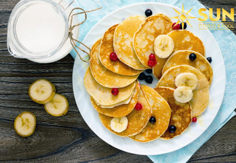 Pancake có hình dạng tròn và dẹt rất bắt mắt